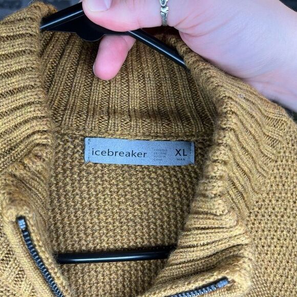 Icebreaker | mens wool blend 1/4 zip pullover - Picture 2 of 10